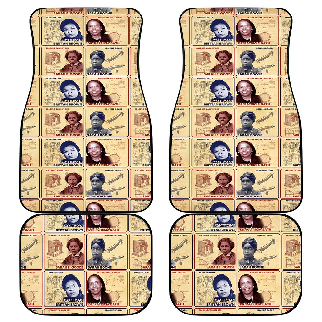 Brains Beauty And Breakthroughs Car Mats African Trailblazing Women Inventors and Innovators - Wonder Print Shop