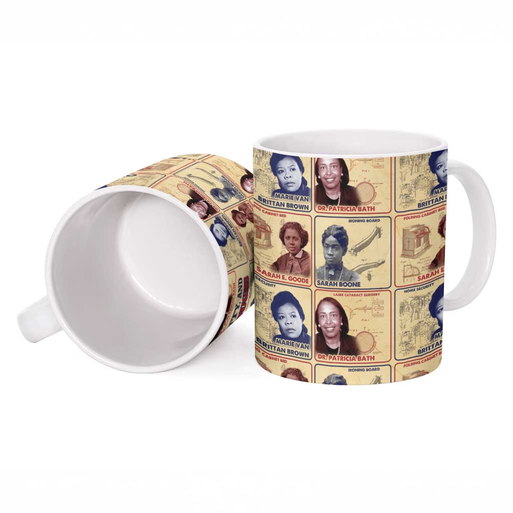 Brains Beauty And Breakthroughs Ceramic Mug African Trailblazing Women Inventors and Innovators - Wonder Print Shop