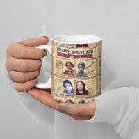 Brains Beauty And Breakthroughs Ceramic Mug African Trailblazing Women Inventors and Innovators - Wonder Print Shop