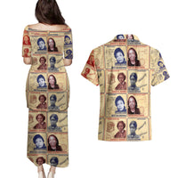 Brains Beauty And Breakthroughs Couples Matching Puletasi and Hawaiian Shirt African Trailblazing Women Inventors and Innovators - Wonder Print Shop