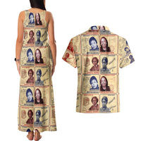 Brains Beauty And Breakthroughs Couples Matching Tank Maxi Dress and Hawaiian Shirt African Trailblazing Women Inventors and Innovators - Wonder Print Shop
