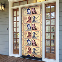 Brains Beauty And Breakthroughs Door Cover African Trailblazing Women Inventors and Innovators - Wonder Print Shop