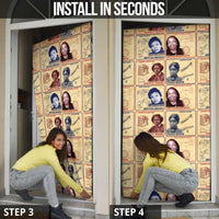 Brains Beauty And Breakthroughs Door Cover African Trailblazing Women Inventors and Innovators - Wonder Print Shop