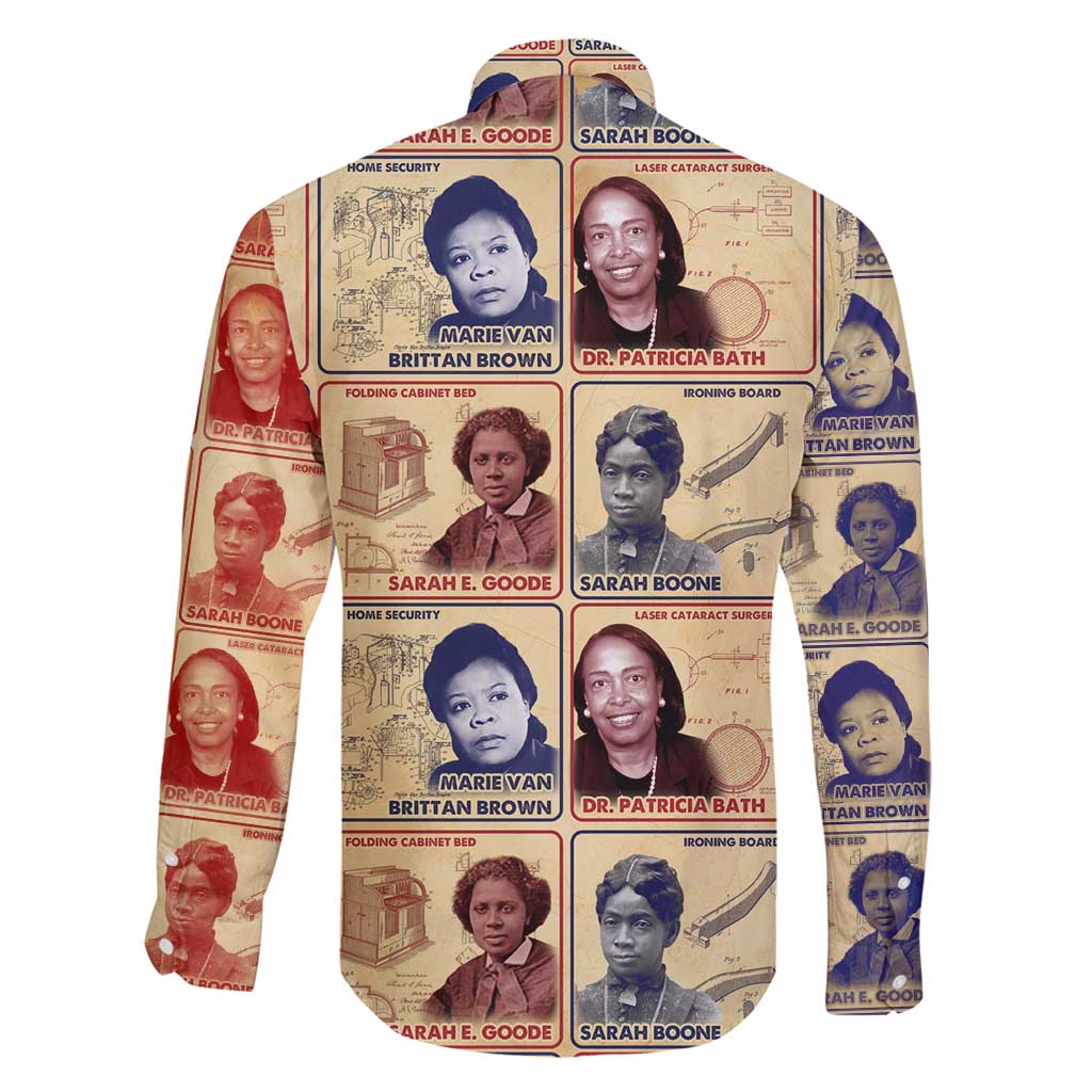 Brains Beauty And Breakthroughs Family Matching Long Sleeve Bodycon Dress and Hawaiian Shirt African Trailblazing Women Inventors and Innovators - Wonder Print Shop