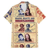 Brains Beauty And Breakthroughs Family Matching Mermaid Dress and Hawaiian Shirt African Trailblazing Women Inventors and Innovators - Wonder Print Shop
