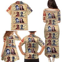 Brains Beauty And Breakthroughs Family Matching Puletasi and Hawaiian Shirt African Trailblazing Women Inventors and Innovators - Wonder Print Shop