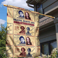 Brains Beauty And Breakthroughs Garden Flag African Trailblazing Women Inventors and Innovators - Wonder Print Shop
