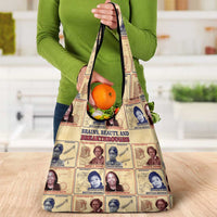 Brains Beauty And Breakthroughs Grocery Bag African Trailblazing Women Inventors and Innovators - Wonder Print Shop