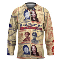 Brains Beauty And Breakthroughs Hockey Jersey African Trailblazing Women Inventors and Innovators - Wonder Print Shop