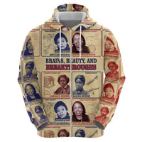 Brains Beauty And Breakthroughs Hoodie African Trailblazing Women Inventors and Innovators - Wonder Print Shop