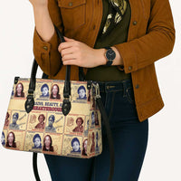 Brains Beauty And Breakthroughs Leather Bag African Trailblazing Women Inventors and Innovators - Wonder Print Shop