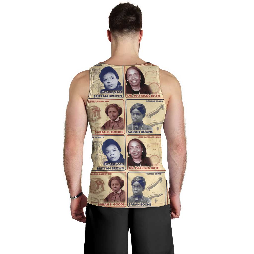 Brains Beauty And Breakthroughs Men Tank Top African Trailblazing Women Inventors and Innovators - Wonder Print Shop