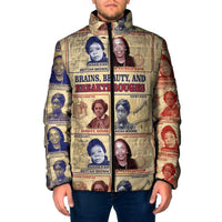 Brains Beauty And Breakthroughs Padded Jacket African Trailblazing Women Inventors and Innovators - Wonder Print Shop