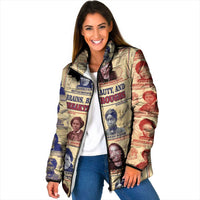 Brains Beauty And Breakthroughs Padded Jacket African Trailblazing Women Inventors and Innovators - Wonder Print Shop