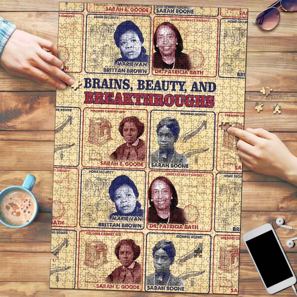 Brains Beauty And Breakthroughs Puzzle African Trailblazing Women Inventors and Innovators - Wonder Print Shop