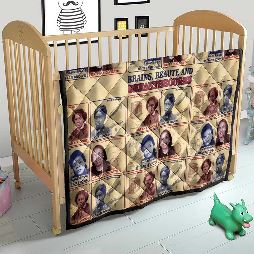 Brains Beauty And Breakthroughs Quilt African Trailblazing Women Inventors and Innovators - Wonder Print Shop