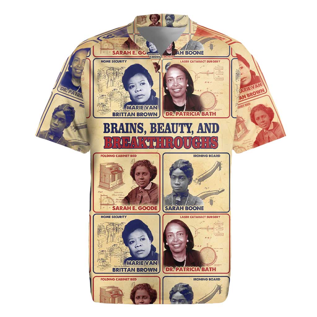 Brains Beauty And Breakthroughs Rugby Jersey African Trailblazing Women Inventors and Innovators - Wonder Print Shop