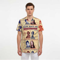 Brains Beauty And Breakthroughs Scrub Top African Trailblazing Women Inventors and Innovators - Wonder Print Shop