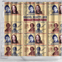 Brains Beauty And Breakthroughs Shower Curtain African Trailblazing Women Inventors and Innovators - Wonder Print Shop