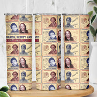Brains Beauty And Breakthroughs Skinny Tumbler African Trailblazing Women Inventors and Innovators - Wonder Print Shop