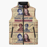Brains Beauty And Breakthroughs Sleeveless Puffer Jacket African Trailblazing Women Inventors and Innovators - Wonder Print Shop