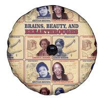 Brains Beauty And Breakthroughs Spare Tire Cover African Trailblazing Women Inventors and Innovators - Wonder Print Shop