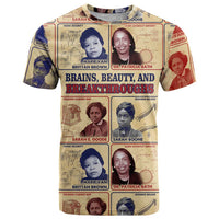 Brains Beauty And Breakthroughs T Shirt African Trailblazing Women Inventors and Innovators - Wonder Print Shop