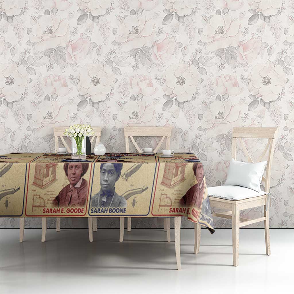 Brains Beauty And Breakthroughs Tablecloth African Trailblazing Women Inventors and Innovators - Wonder Print Shop