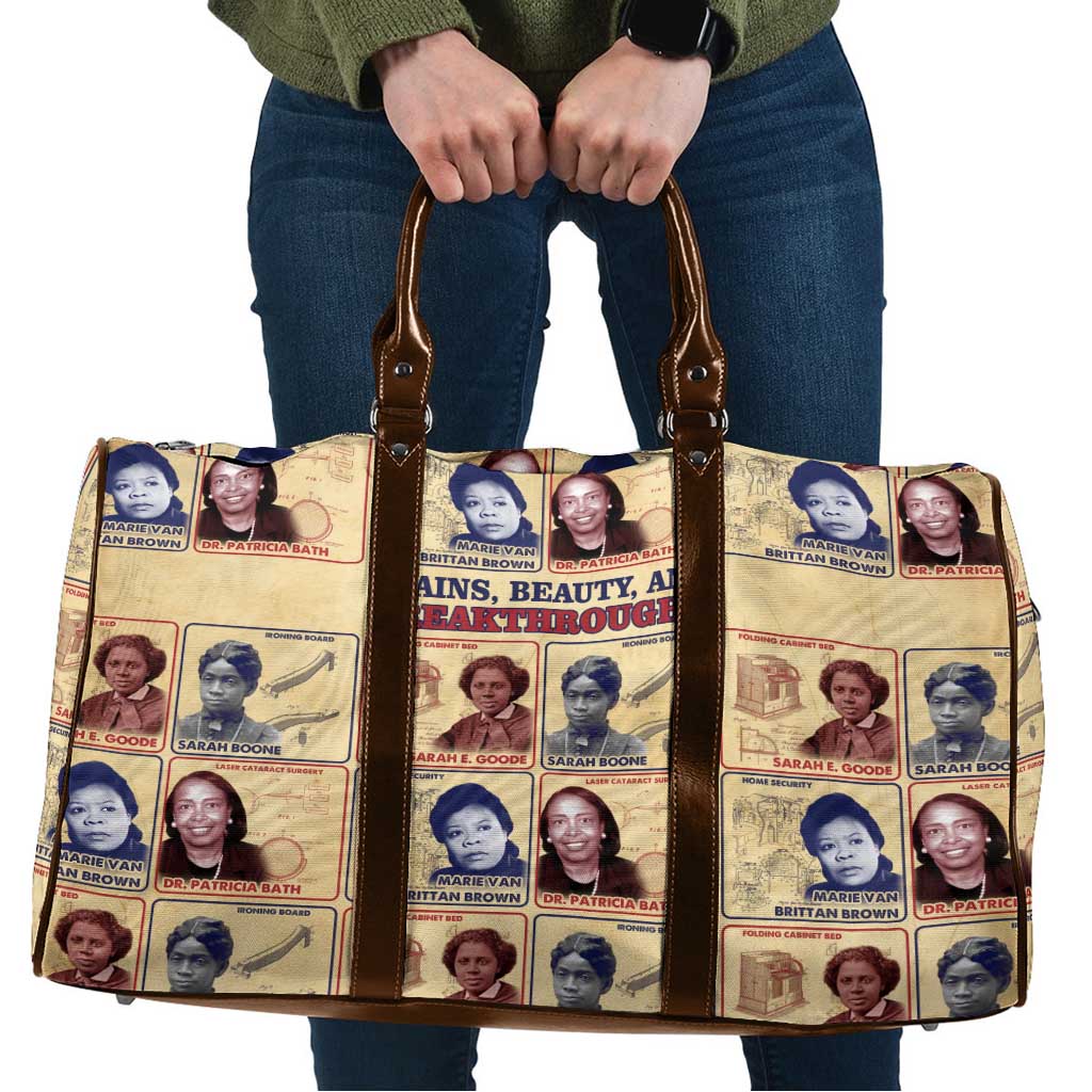Brains Beauty And Breakthroughs Travel Bag African Trailblazing Women Inventors and Innovators - Wonder Print Shop