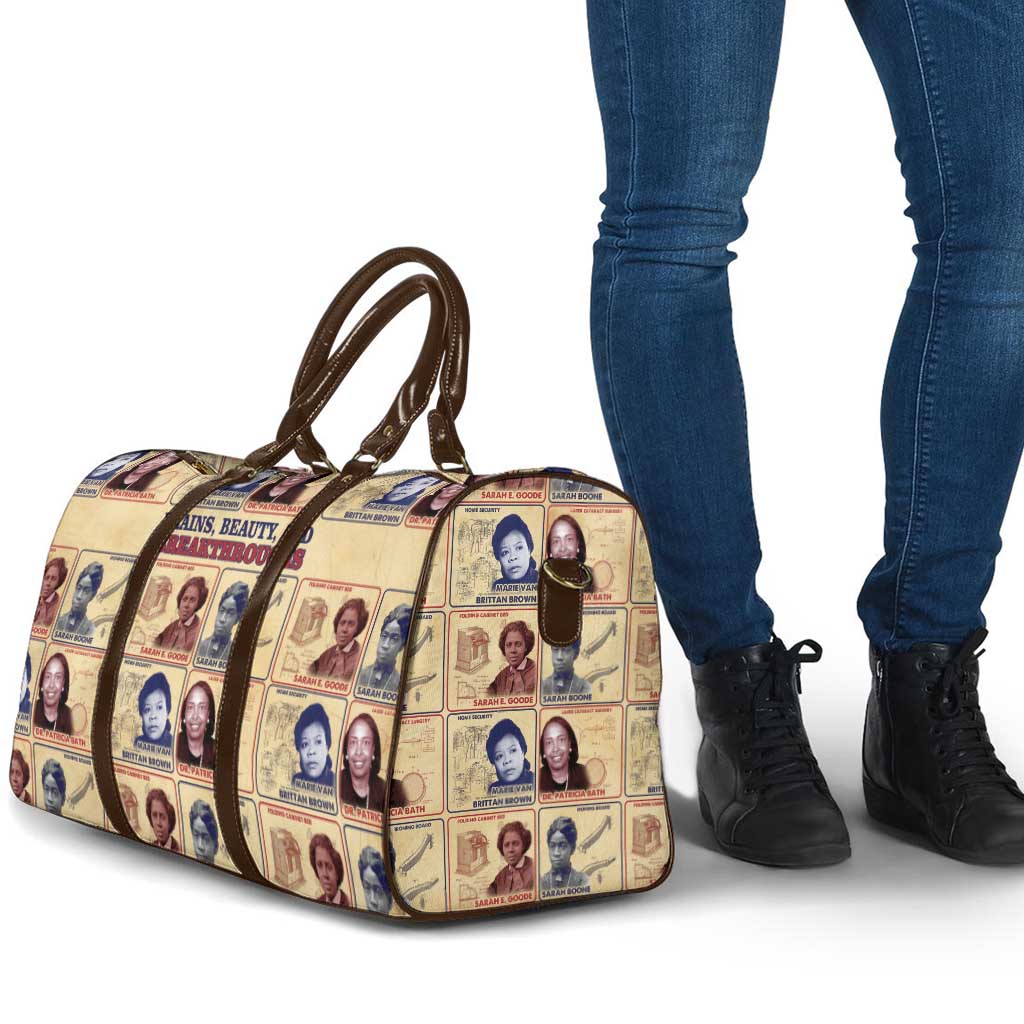 Brains Beauty And Breakthroughs Travel Bag African Trailblazing Women Inventors and Innovators - Wonder Print Shop
