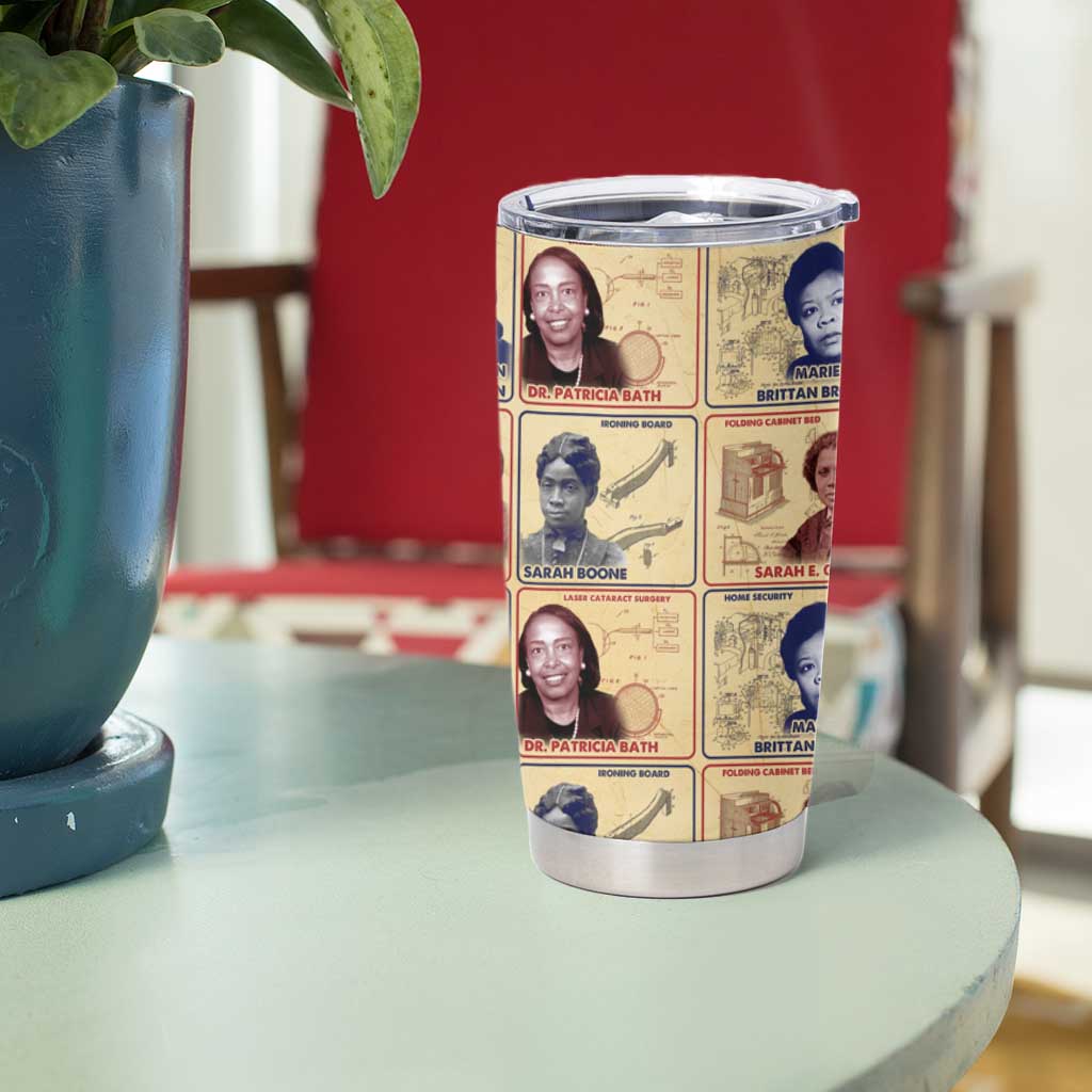 Brains Beauty And Breakthroughs Tumbler Cup African Trailblazing Women Inventors and Innovators - Wonder Print Shop