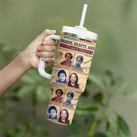 Brains Beauty And Breakthroughs Tumbler With Handle African Trailblazing Women Inventors and Innovators - Wonder Print Shop