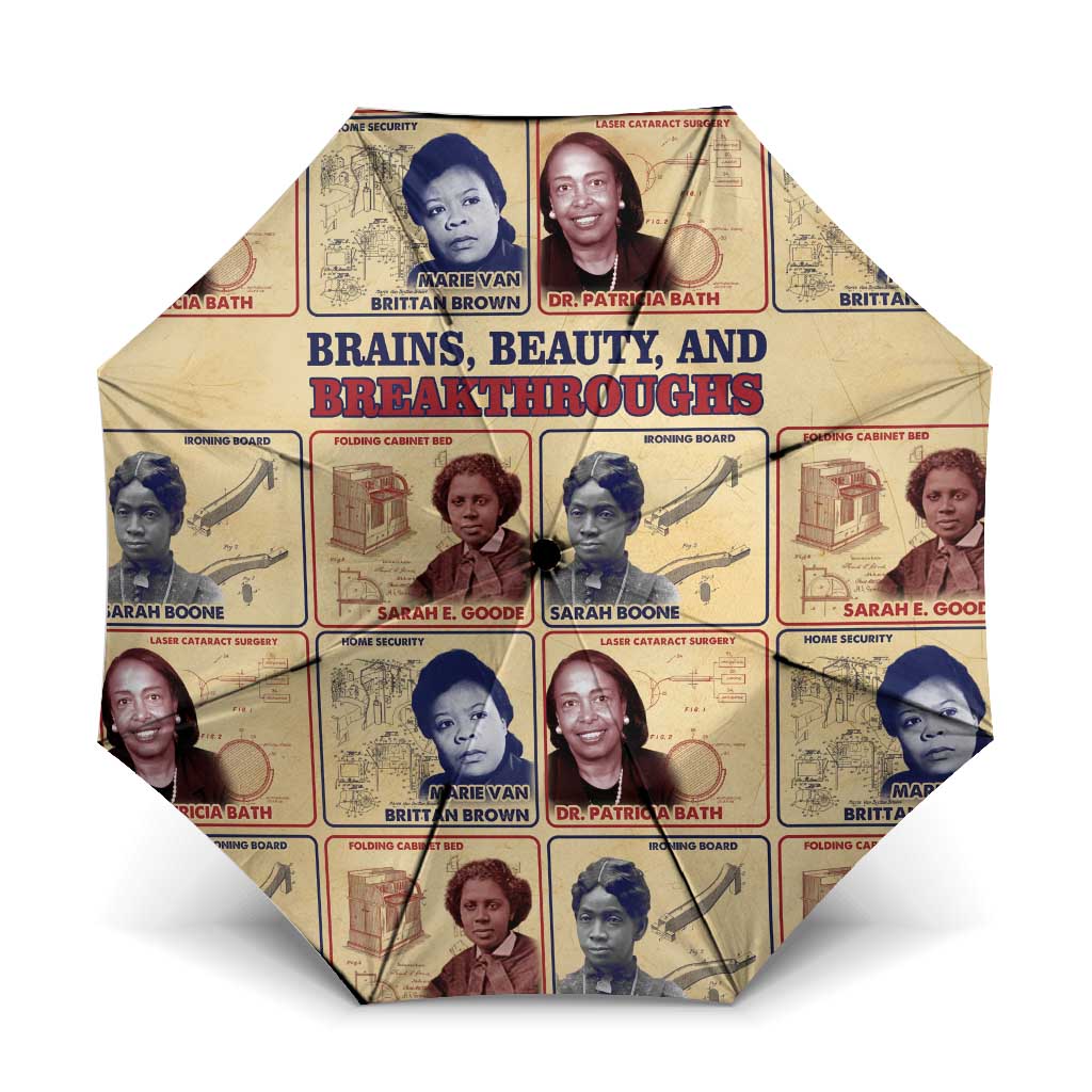 Brains Beauty And Breakthroughs Umbrella African Trailblazing Women Inventors and Innovators - Wonder Print Shop