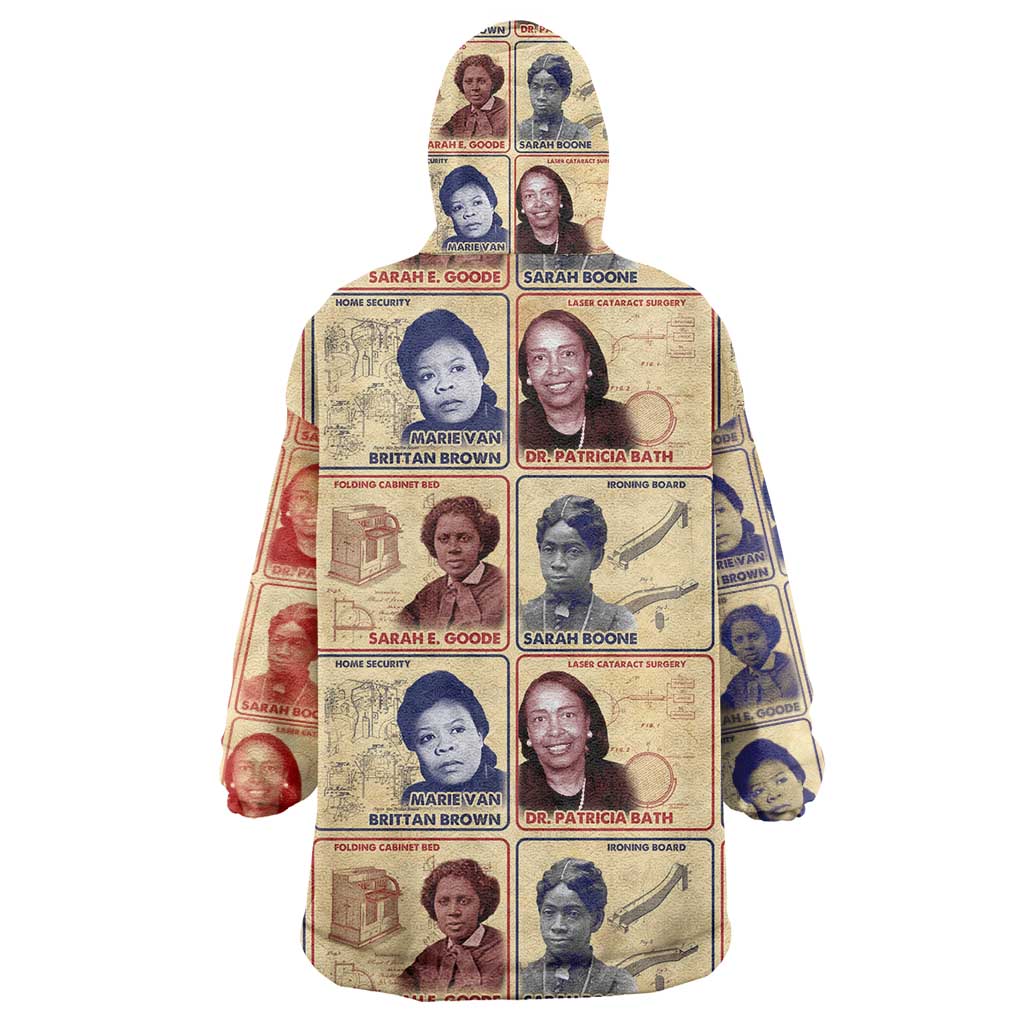 Brains Beauty And Breakthroughs Wearable Blanket Hoodie African Trailblazing Women Inventors and Innovators - Wonder Print Shop