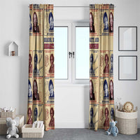 Brains Beauty And Breakthroughs Window Curtain African Trailblazing Women Inventors and Innovators - Wonder Print Shop