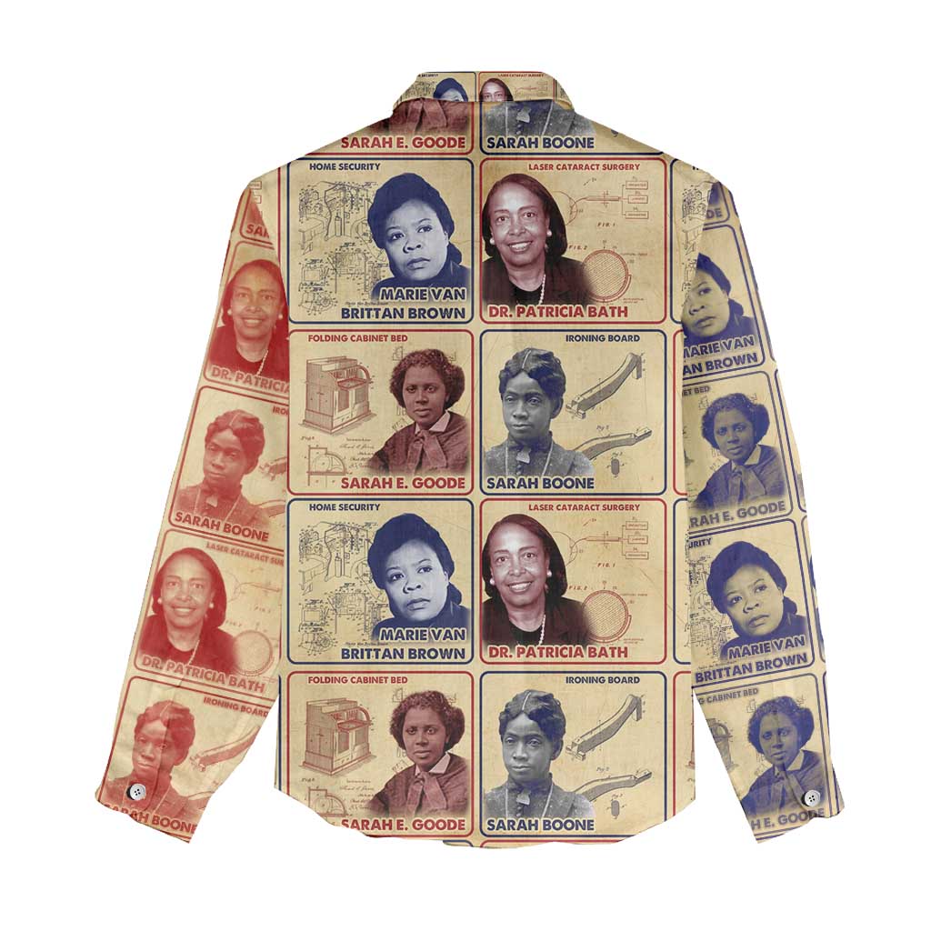 Brains Beauty And Breakthroughs Women Casual Shirt African Trailblazing Women Inventors and Innovators - undefined