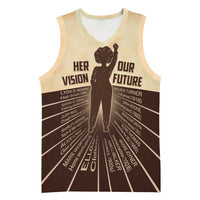 Her Vision Our Future Basketball Jersey African Influential Black Women Inventors and Pioneers - Wonder Print Shop