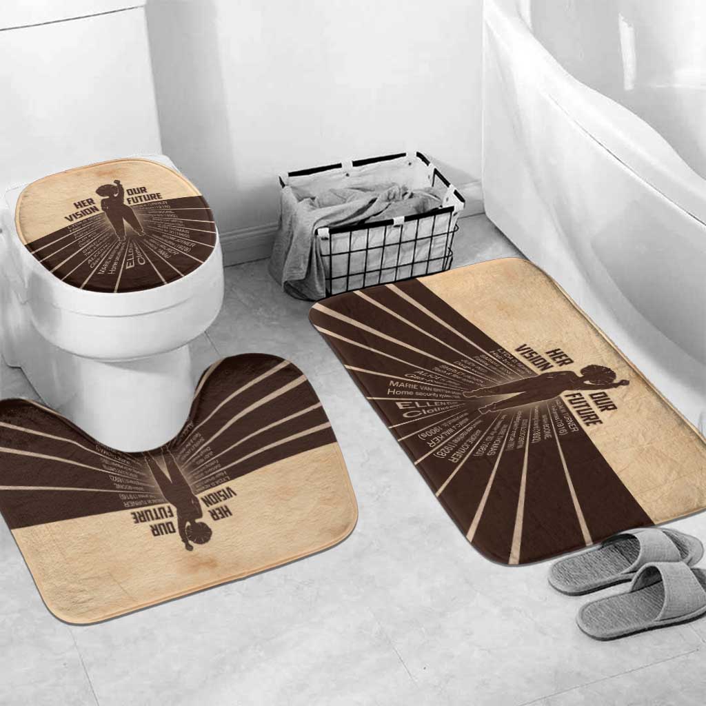 Her Vision Our Future Bathroom Set African Influential Black Women Inventors and Pioneers - Wonder Print Shop