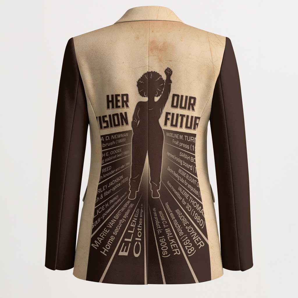 Her Vision Our Future Blazer African Influential Black Women Inventors and Pioneers - Wonder Print Shop
