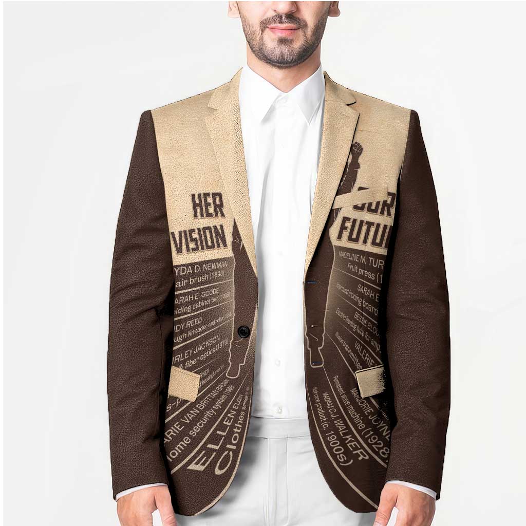 Her Vision Our Future Blazer African Influential Black Women Inventors and Pioneers - Wonder Print Shop