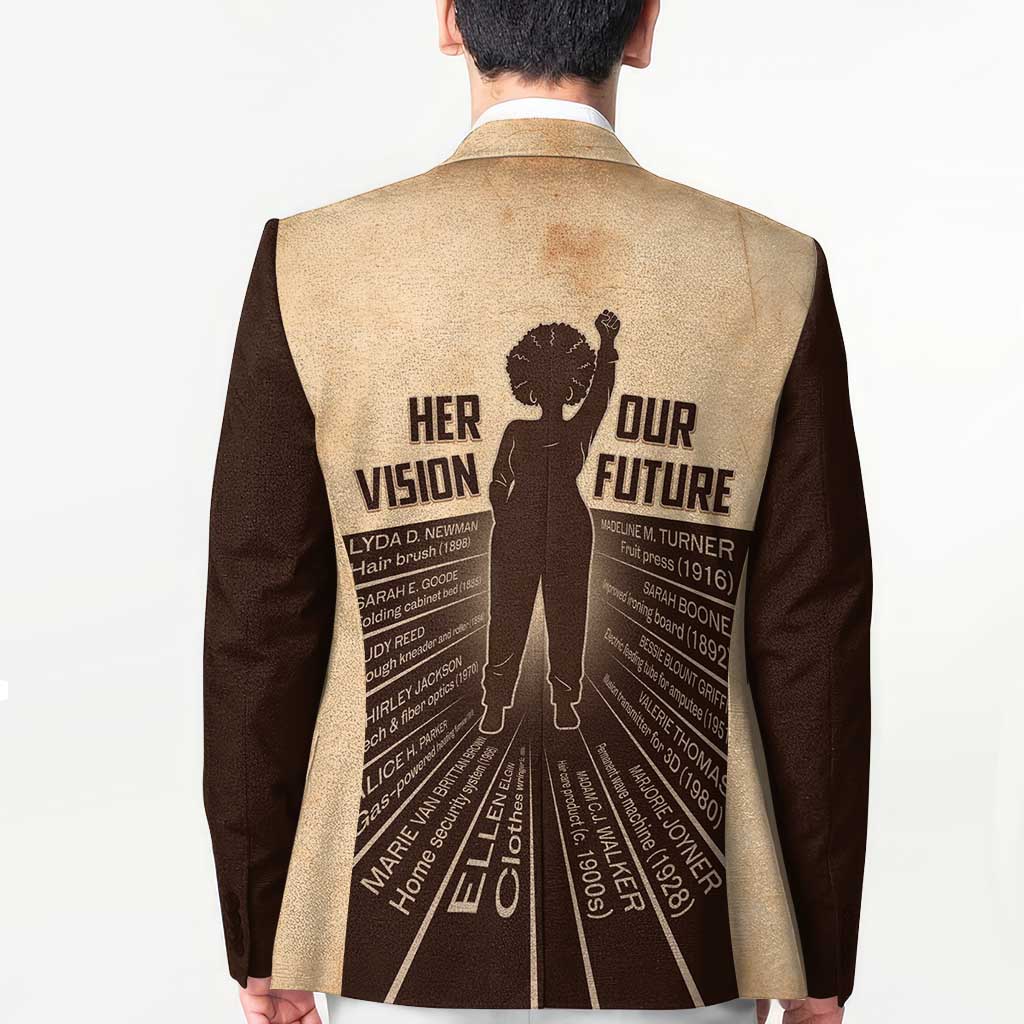 Her Vision Our Future Blazer African Influential Black Women Inventors and Pioneers - Wonder Print Shop
