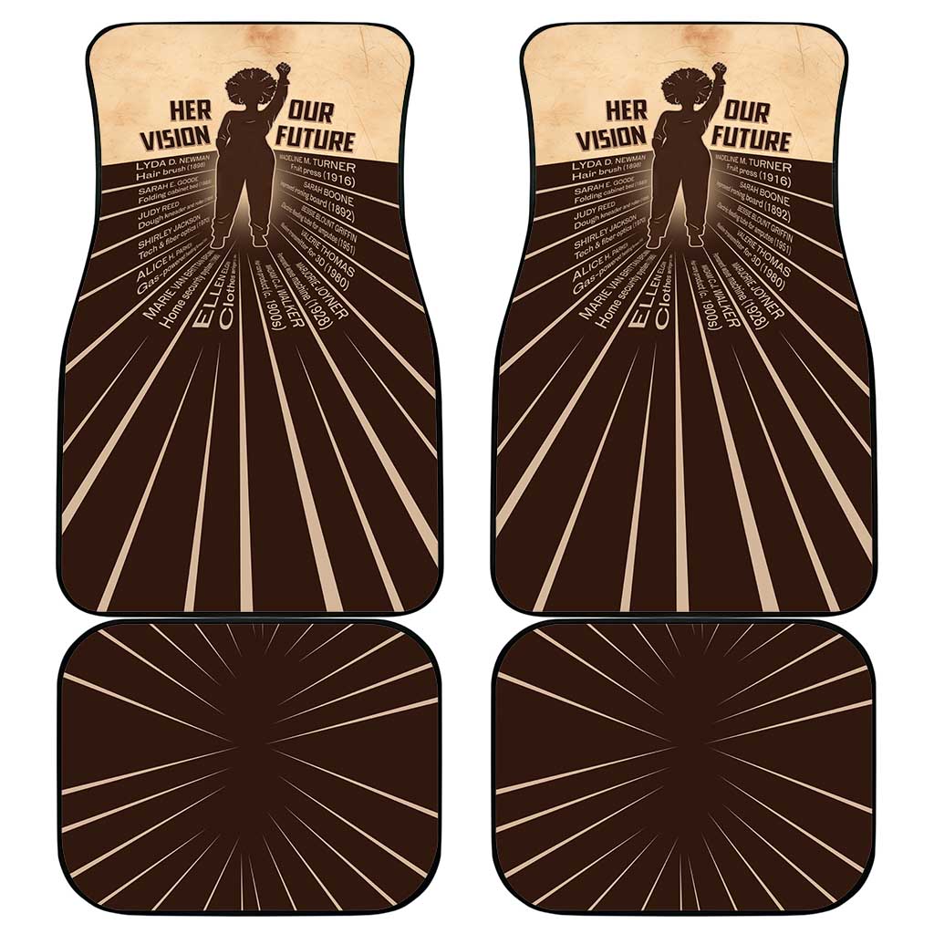 Her Vision Our Future Car Mats African Influential Black Women Inventors and Pioneers - Wonder Print Shop