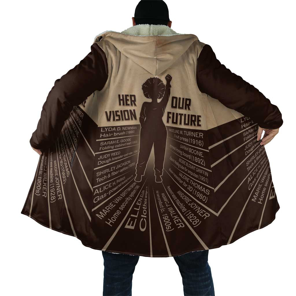 Her Vision Our Future Cloak African Influential Black Women Inventors and Pioneers - Wonder Print Shop