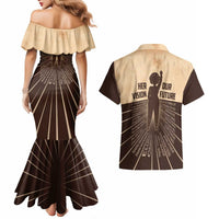 Her Vision Our Future Couples Matching Mermaid Dress and Hawaiian Shirt African Influential Black Women Inventors and Pioneers - Wonder Print Shop