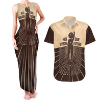 Her Vision Our Future Couples Matching Tank Maxi Dress and Hawaiian Shirt African Influential Black Women Inventors and Pioneers - Wonder Print Shop