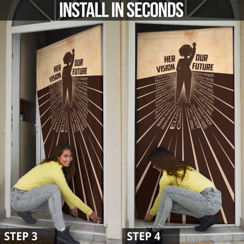 Her Vision Our Future Door Cover African Influential Black Women Inventors and Pioneers - Wonder Print Shop