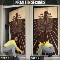 Her Vision Our Future Door Cover African Influential Black Women Inventors and Pioneers - Wonder Print Shop