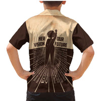 Her Vision Our Future Family Matching Mermaid Dress and Hawaiian Shirt African Influential Black Women Inventors and Pioneers - Wonder Print Shop