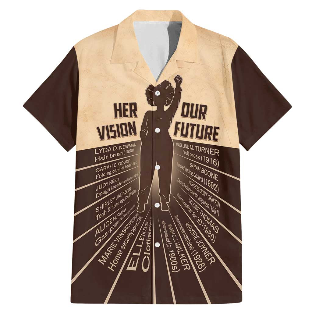 Her Vision Our Future Family Matching Mermaid Dress and Hawaiian Shirt African Influential Black Women Inventors and Pioneers - Wonder Print Shop