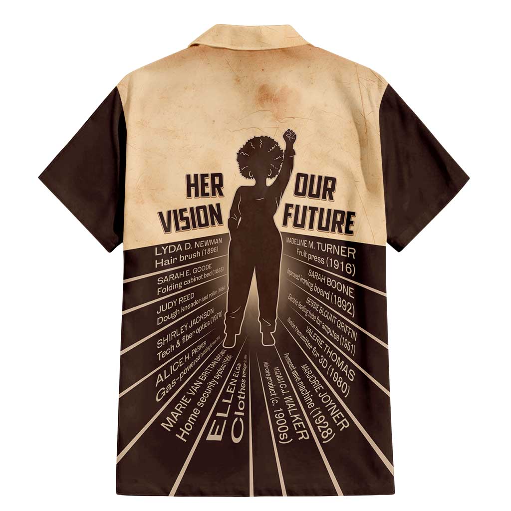 Her Vision Our Future Family Matching Mermaid Dress and Hawaiian Shirt African Influential Black Women Inventors and Pioneers - Wonder Print Shop